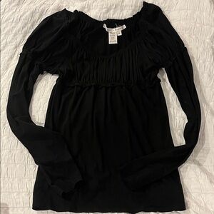 Max Studio Black Long Sleeve Top